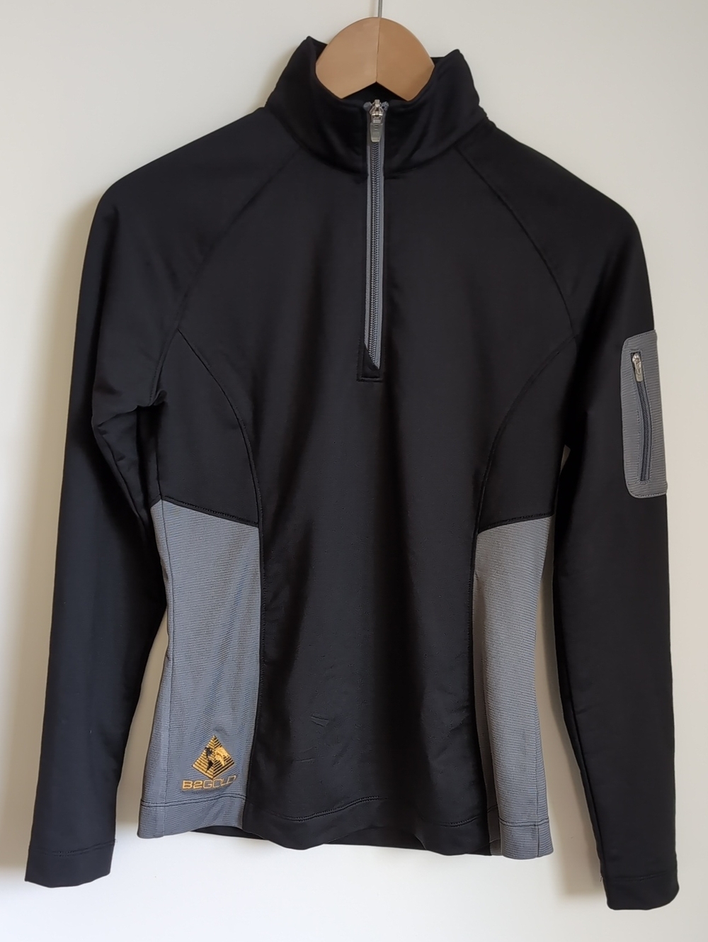 Cutter & Buck Black and Gray Half-Zip Performance Pullover